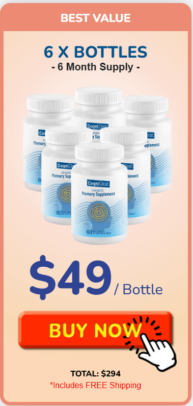 Cogniclear buy now 6 bottles